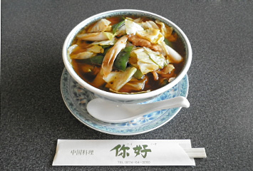 你好麺 ¥840：豚肉とキャベツのみそ炒め入りそば