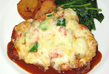 上州麦豚ロースのチーズ焼き　1200円