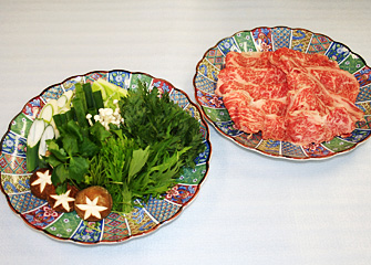 上州牛と上州野菜のしゃぶしゃぶ