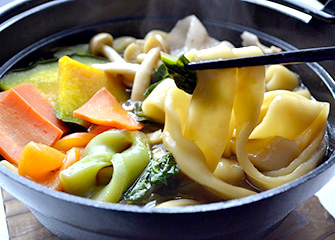 上州真田の味 群馬名物 おっきりこみ（冬季・平日のみ）￥900