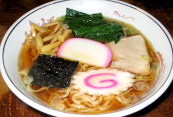 ラーメン:550円(自家製麺の人気商品です。)