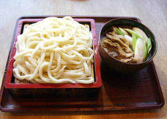 舞茸辛みそつけめん うどん・そば／￥1,000／辛みそオリジナル（ごま・ミルク）、舞茸、ねぎ（みなかみ産）