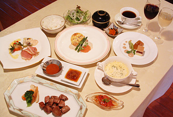 フランス海鮮料理＆ステーキのコース